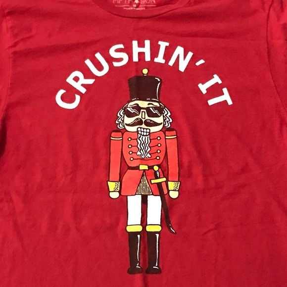 NUTCRACKER HUMOR RED SHIRT HOLIDAY DECEMBER - Picture 4 of 4